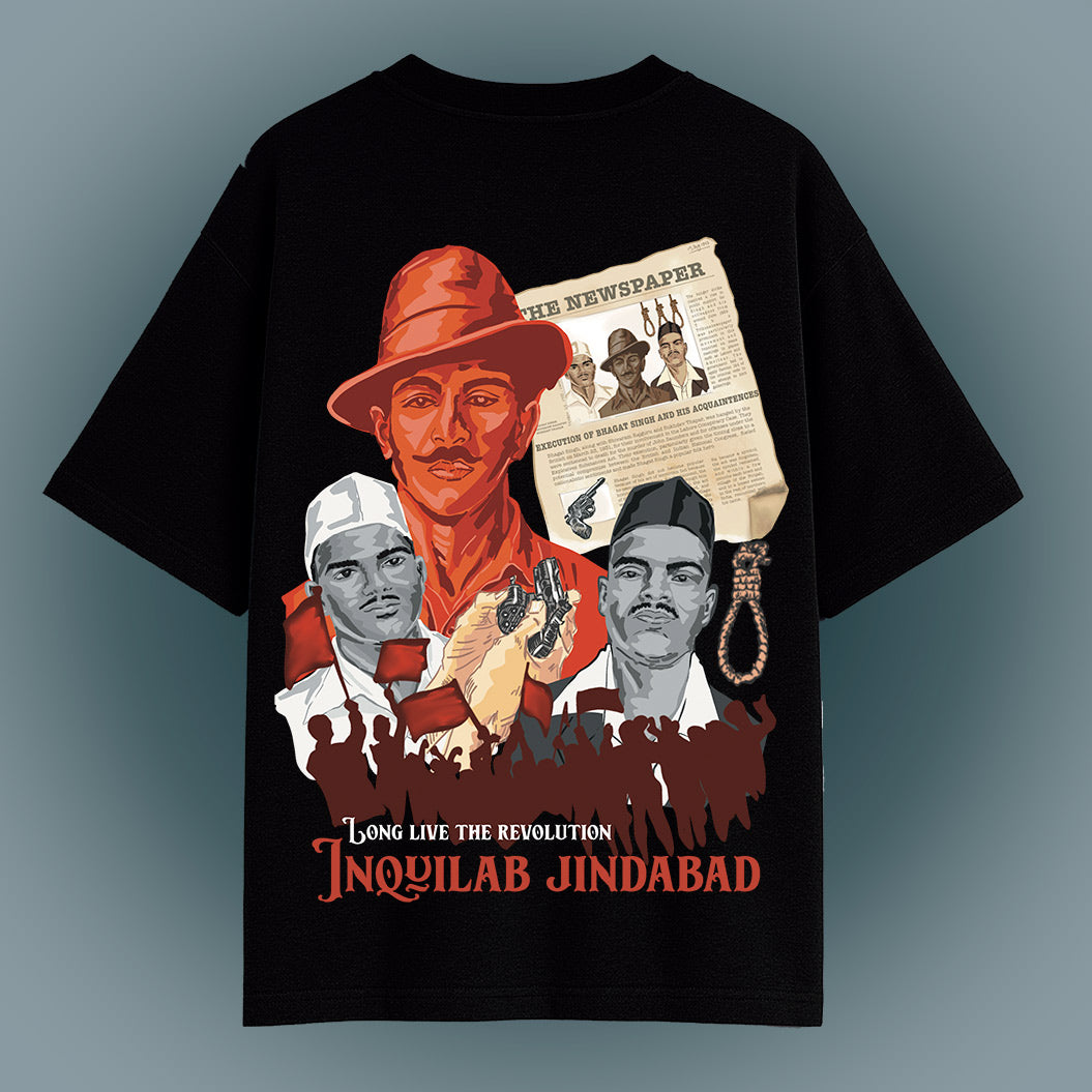 REVOLUTION OVERSIZED BLACK TSHIRT