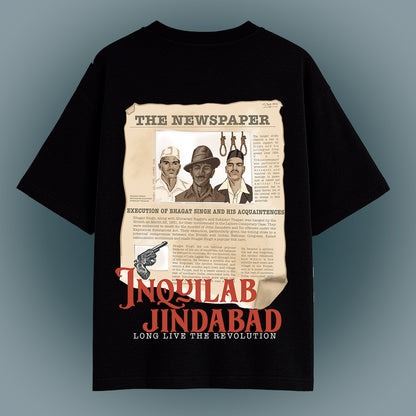 1947 - OVERSIZED BLACK TSHIRT