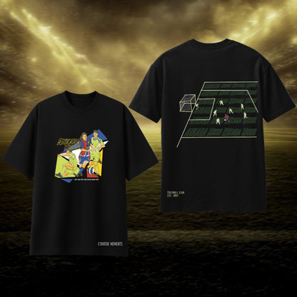 Untouched Tempo - OVERSIZED BLACK TSHIRT