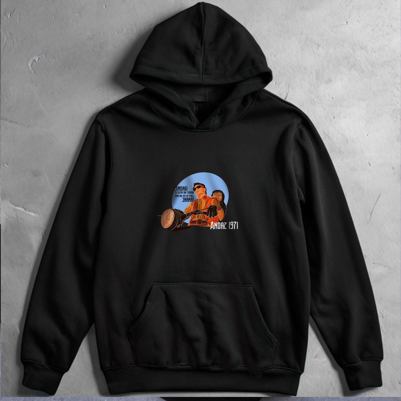 ANDAJ -  Oversized Black HOODIE