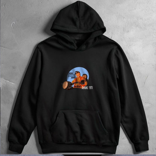 ANDAJ -  Oversized Black HOODIE