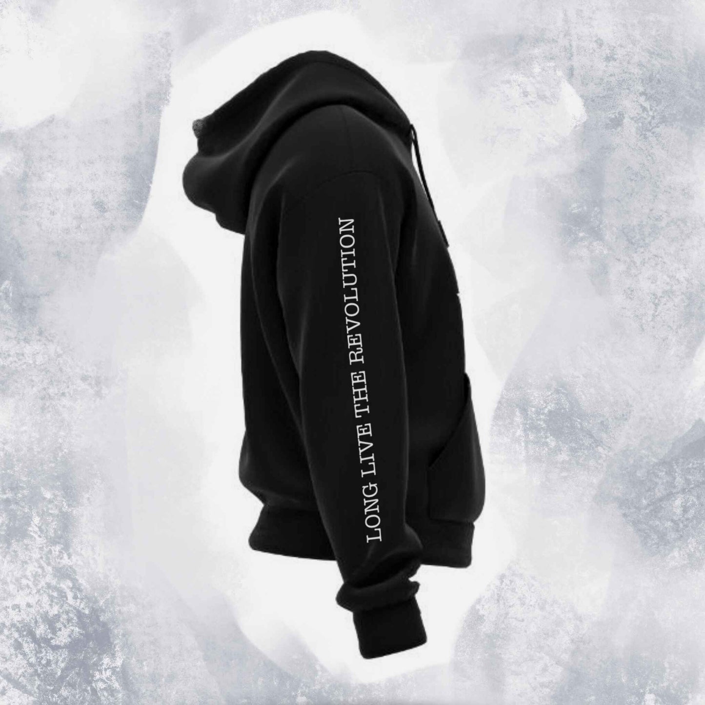 1947 Revolution- OVERSIZED BLACK HOODIE