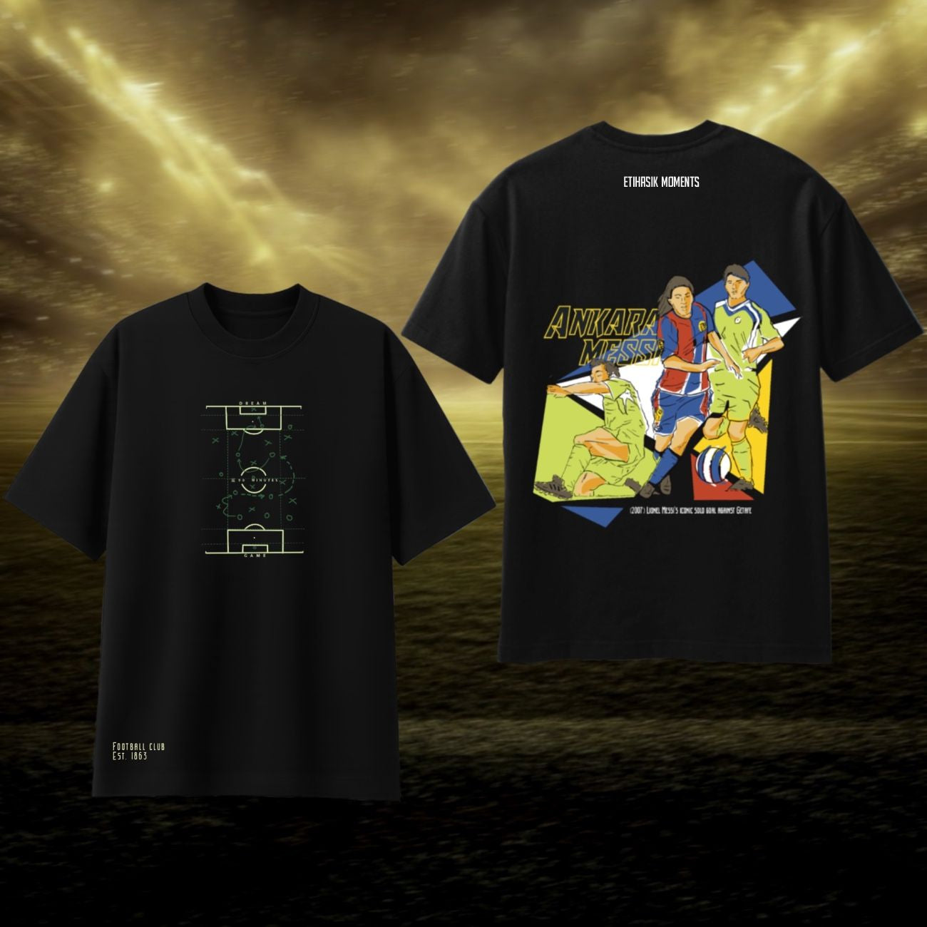 Quiet Finish - OVERSIZED BLACK TSHIRT