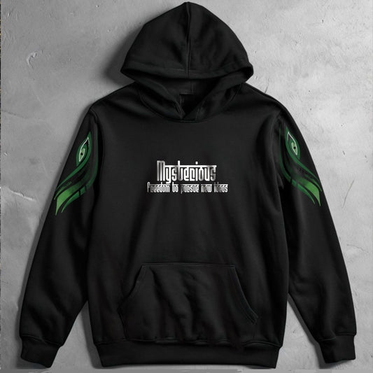Green EVIL EYE - Black Hoodie