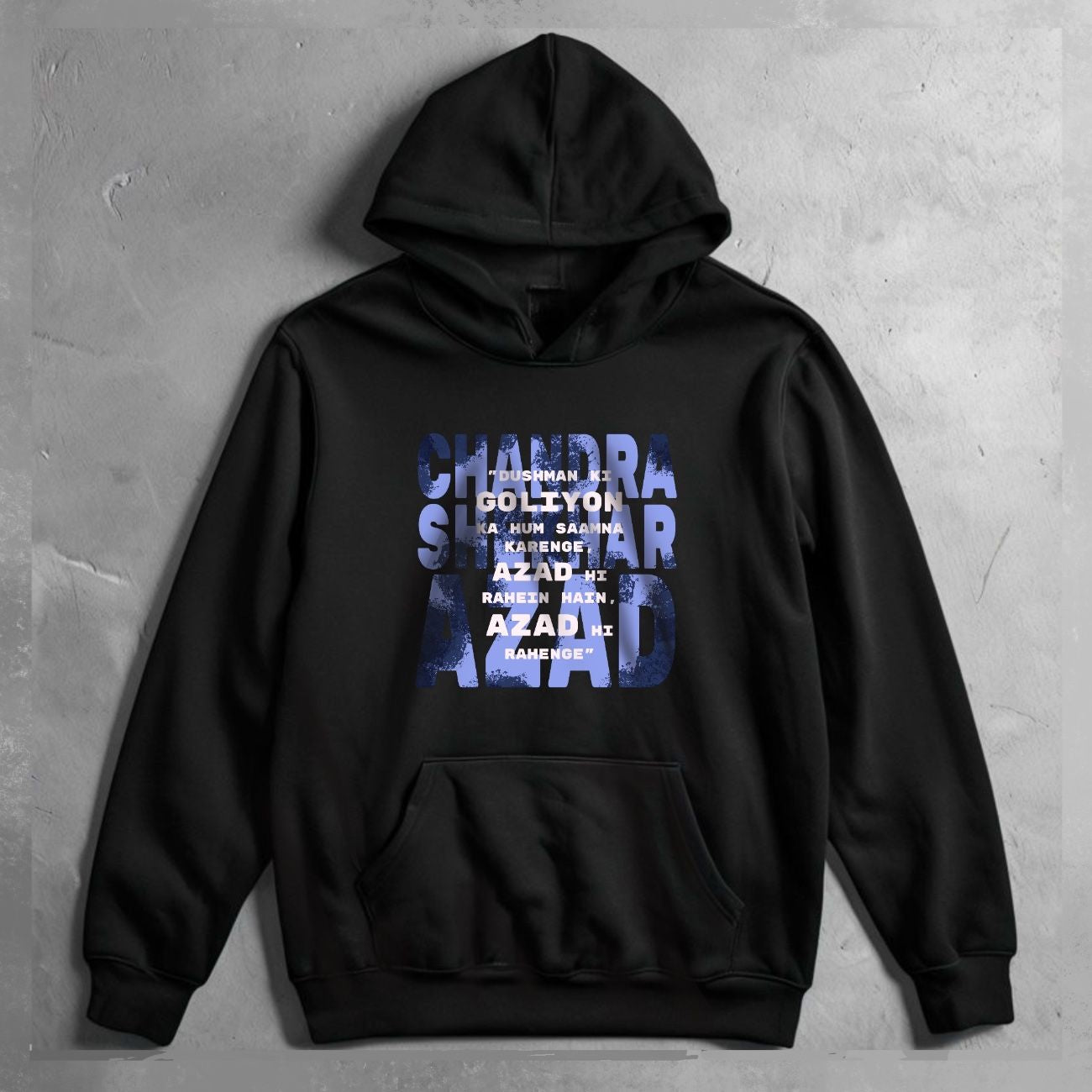 C. S. AZAD OVERSIZED Black Hoodie