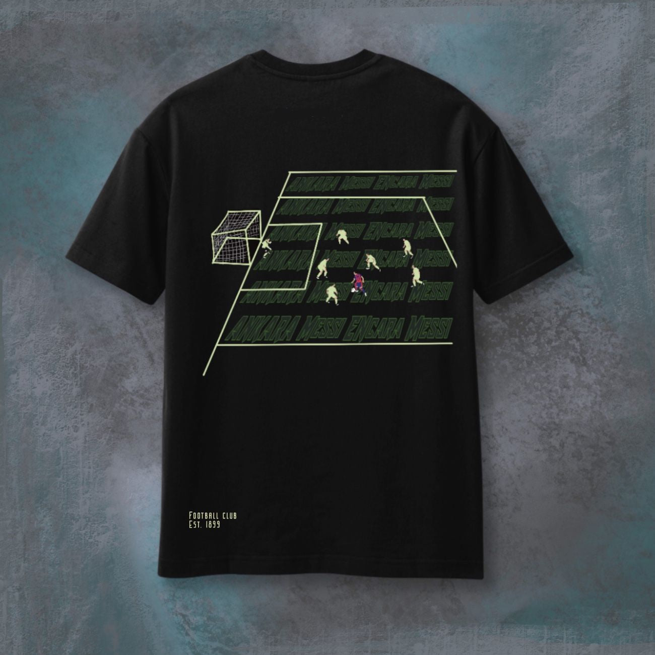 Untouched Tempo - OVERSIZED BLACK TSHIRT
