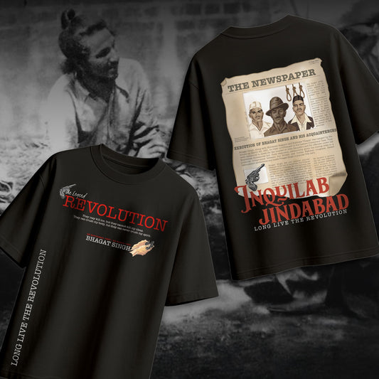 1947 - OVERSIZED BLACK TSHIRT