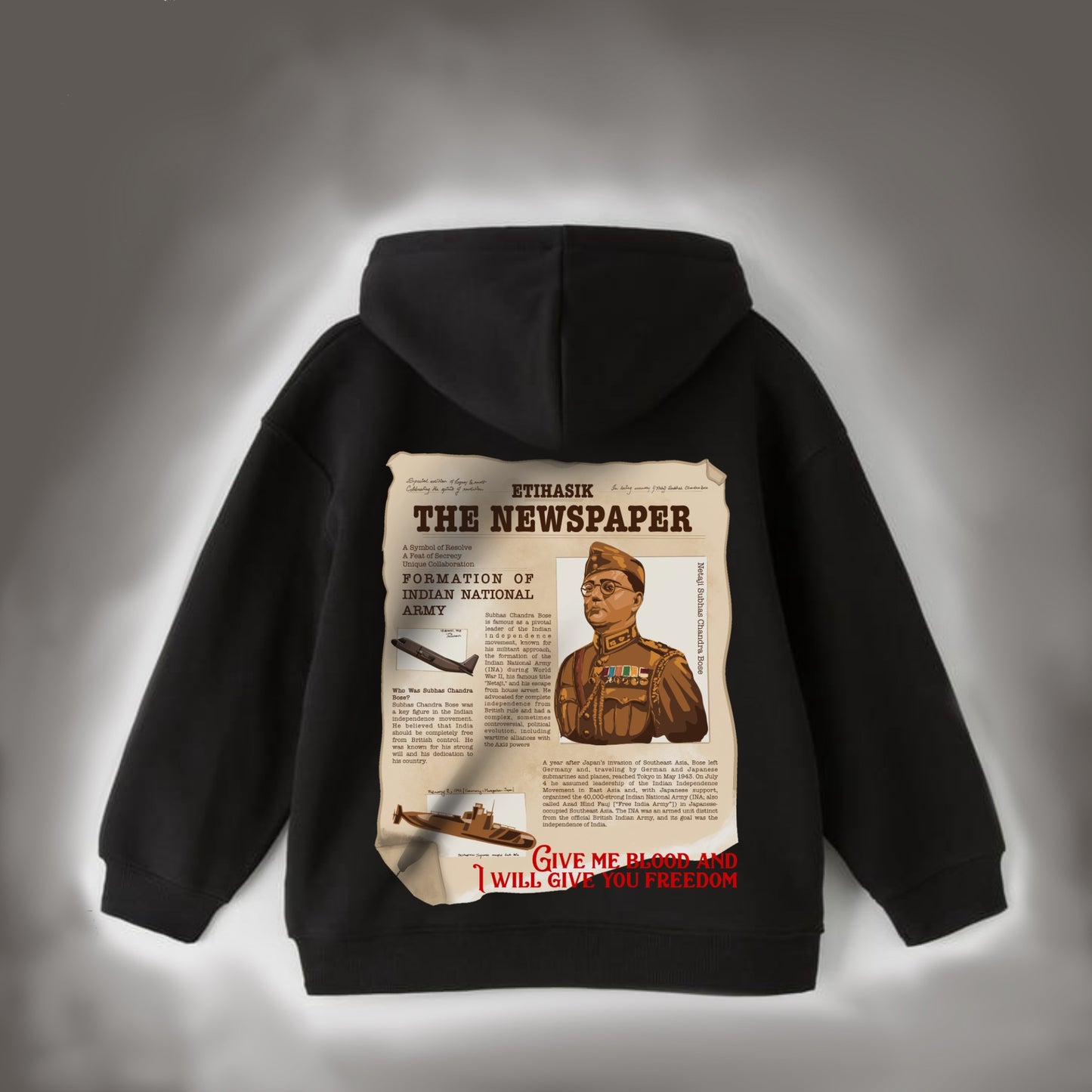 Bose- OVERSIZED BLACK Hoodie