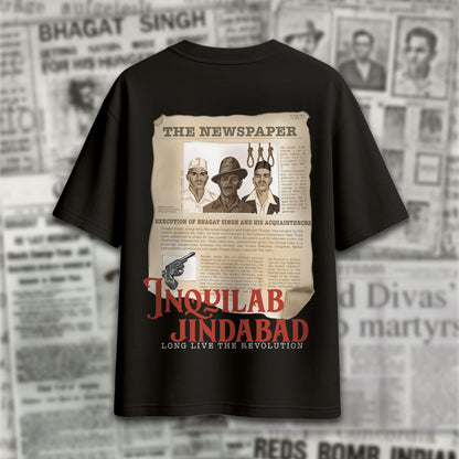 1947 - OVERSIZED BLACK TSHIRT