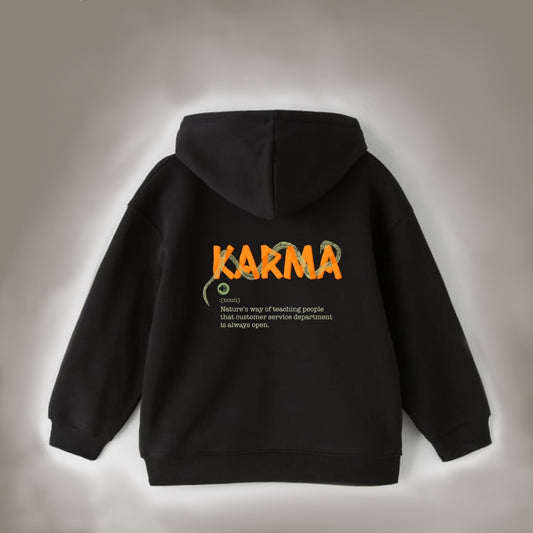 Karma- Black Hoodie