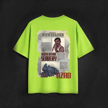 Chandra Shekhar Azad- OVERSIZED BLACK TSHIRT