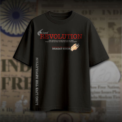 REVOLUTION OVERSIZED BLACK TSHIRT