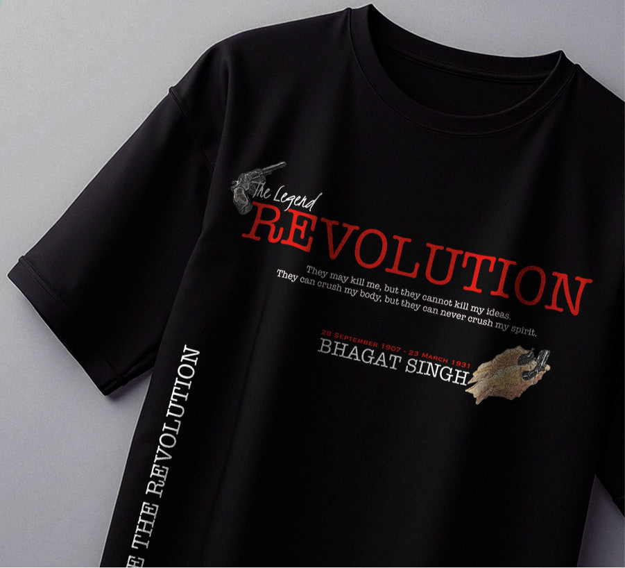 REVOLUTION OVERSIZED BLACK TSHIRT