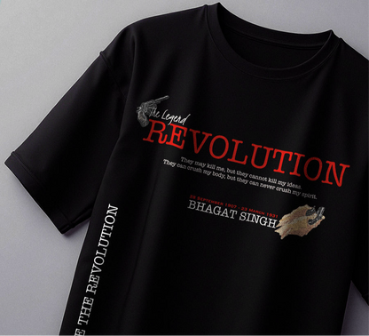REVOLUTION OVERSIZED BLACK TSHIRT